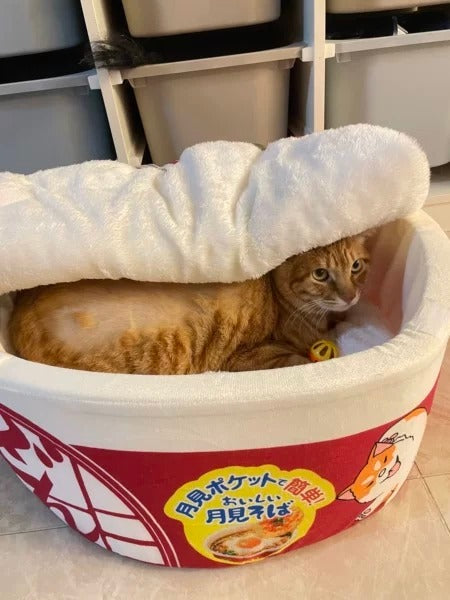 Japanese Soup Noodle Pet Bed (50cm Big size suitable for S-M size animals)