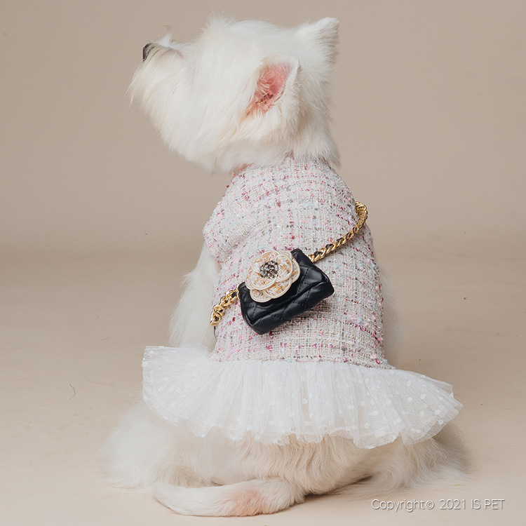 ISPET Little Chanel Tweed Dress for Pet Catfe Mini Mart