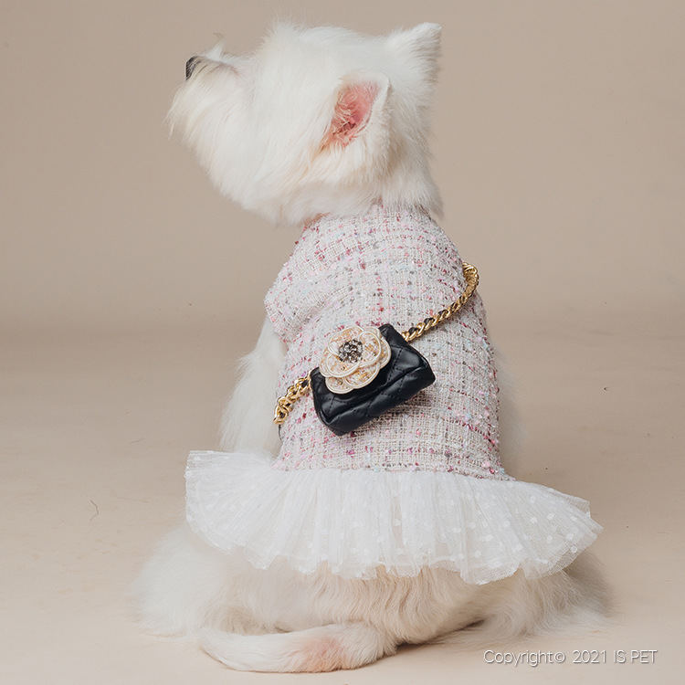 Chanel dog outfit, chanel dog dress