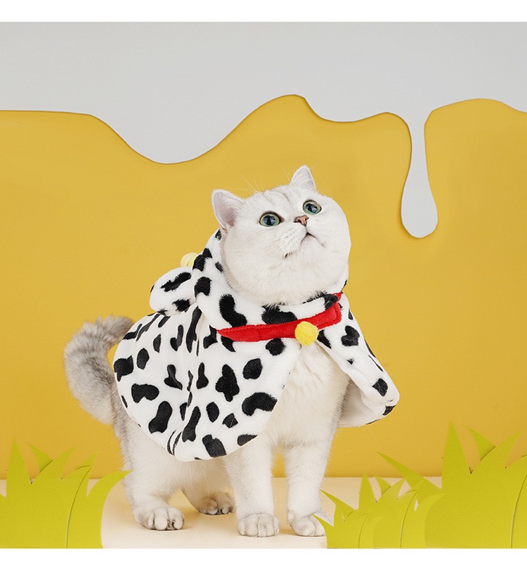 ZEZE Costume Cute Cow Cloak Cat Hoddie Cloths