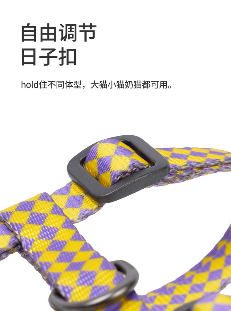 Zeze Checkerboard Pattern Pet Leash