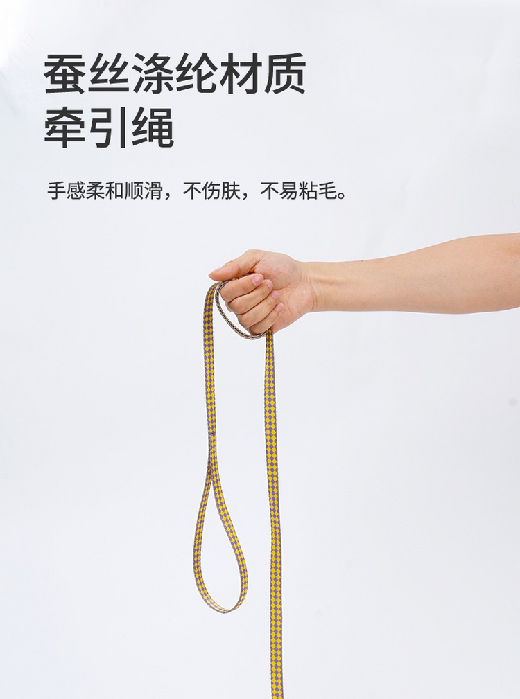 Zeze Checkerboard Pattern Pet Leash