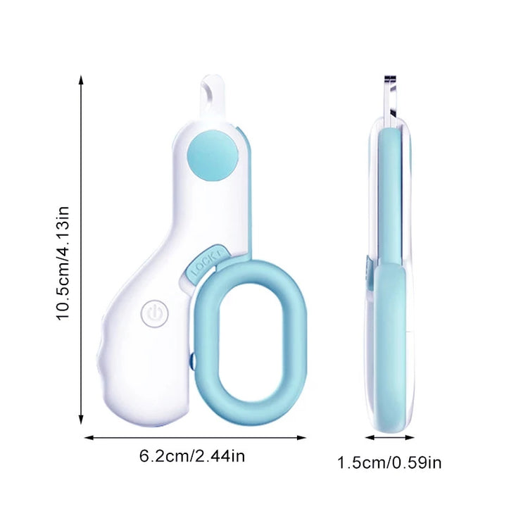Professional Pet Nail Clipper LED Light Scissors