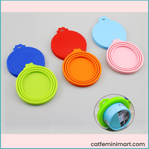 Silicone 3-in-1 size pet canned sealing lid cover