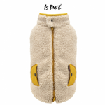 IS PET - Beige Berber fleece jacket for dog