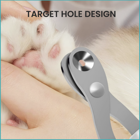 Target Hole design Pet Nail Scissors Clipper
