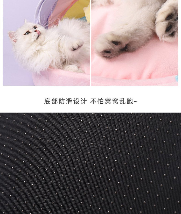 Rainbow Tent Villa Pet Bed (for dog or cat)