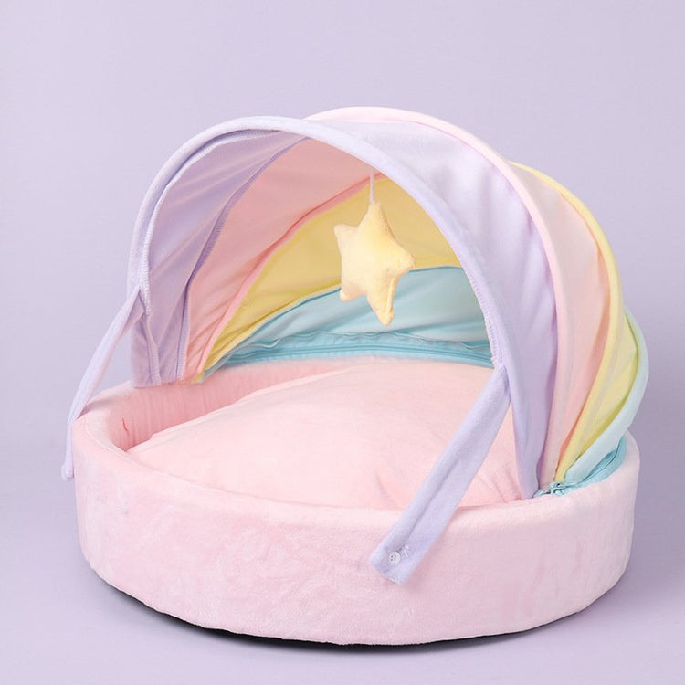 Rainbow Tent Villa Pet Bed (for dog or cat)