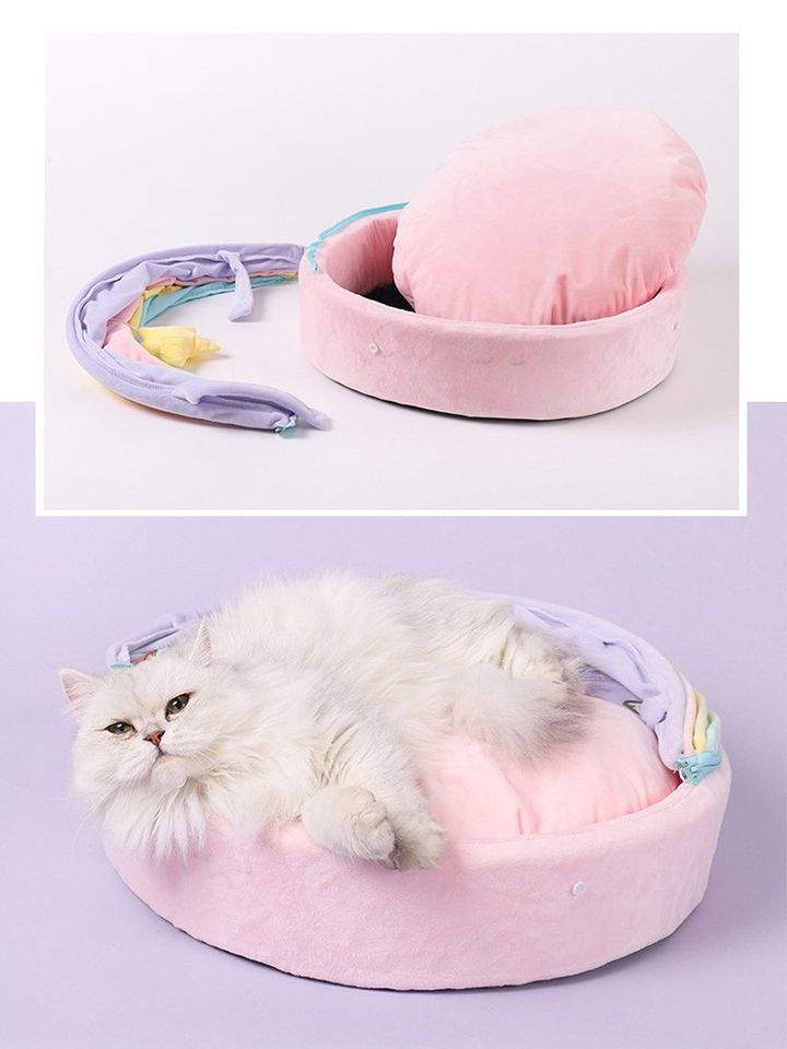 Rainbow Tent Villa Pet Bed (for dog or cat)