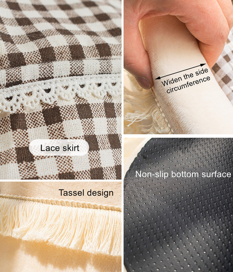 Checked Pattern Warm Cotton 60cm Large Foldable Cradle Cat Bed