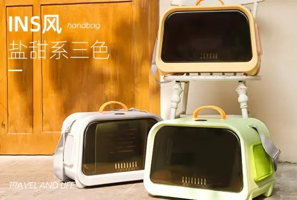 Vintage portable pet carrier,suitable for both rabbits, cats and small dogs