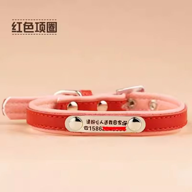 Pinky Pet collar for small dogs and cats (No engraving)