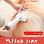 2-In-1 Portable Pet Grooming Dryer low-noise Temperature