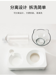 Automatic Cat Water Dispenser with Transparent Food Bowl