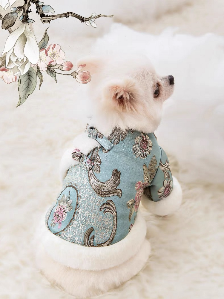 Chinese Spring Festival Dog Coat Tang Suit Pet Costume