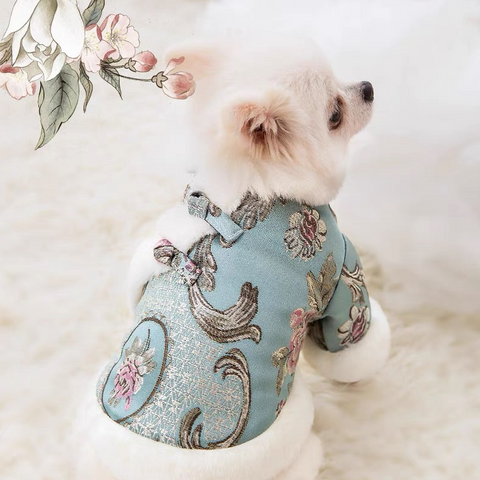 Chinese Spring Festival Dog Coat Tang Suit Pet Costume