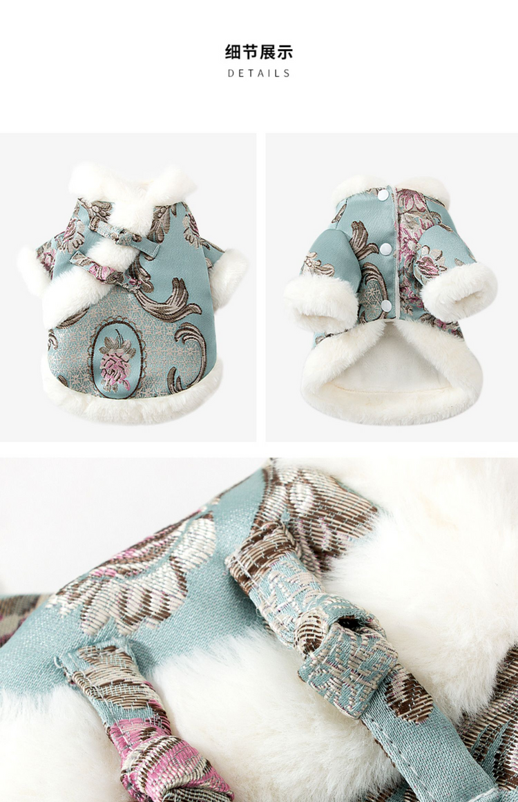 Chinese Spring Festival Dog Coat Tang Suit Pet Costume