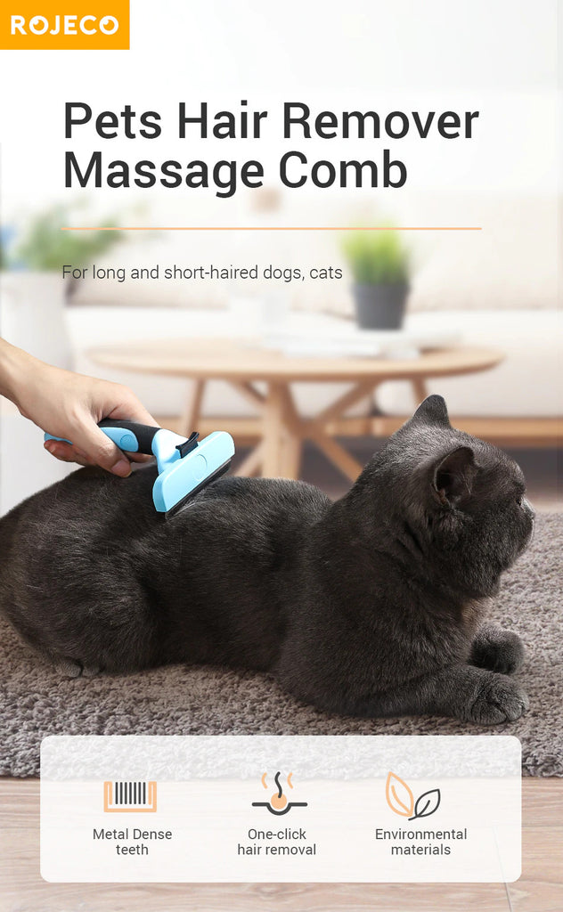 Pets Fur Remover Massage Comb For Cats